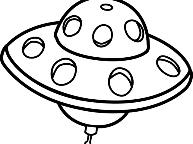 Ufo Clipart Line Art - Png Download (640x480), Png Download