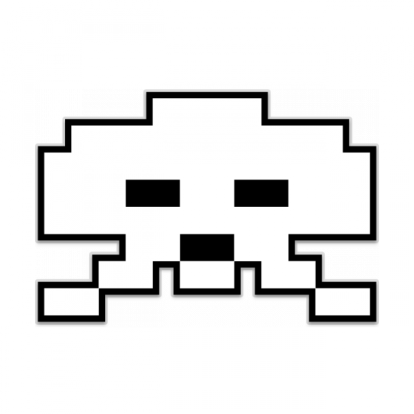 Space Invaders Alien Png Clipart (600x600), Png Download