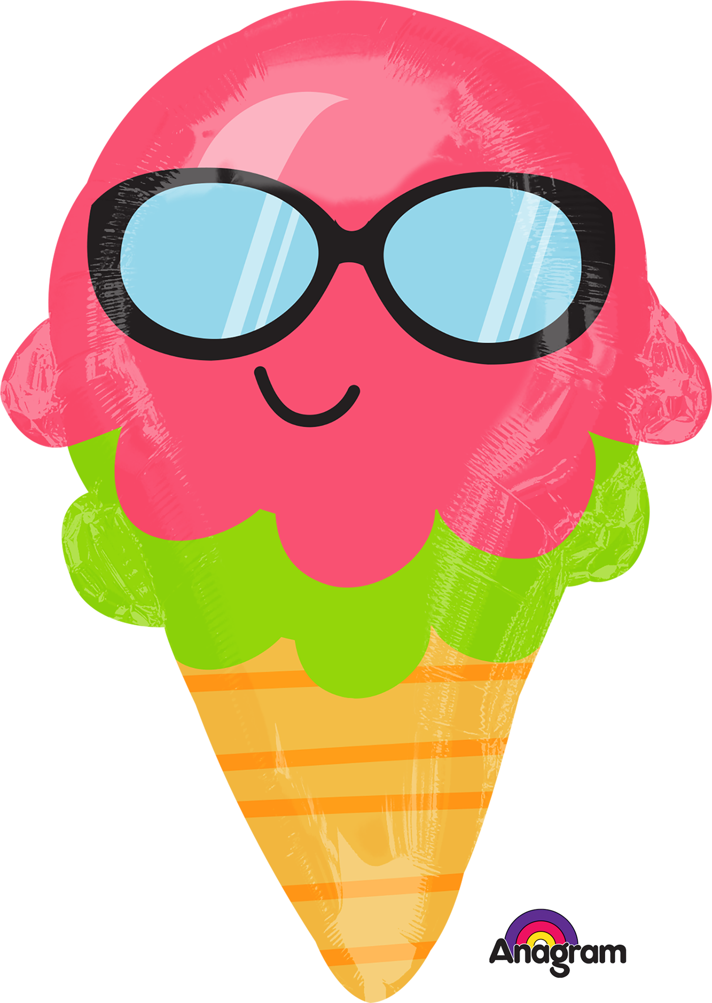 Fun In The Sun Icecreame Balloon 21" S50 Clipart (1400x1972), Png Download