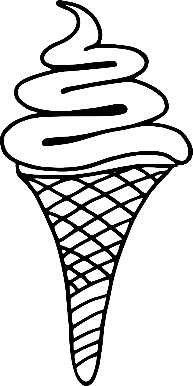 Soft Serve Ice Cream Cone Dairy Clipart (640x1280), Png Download