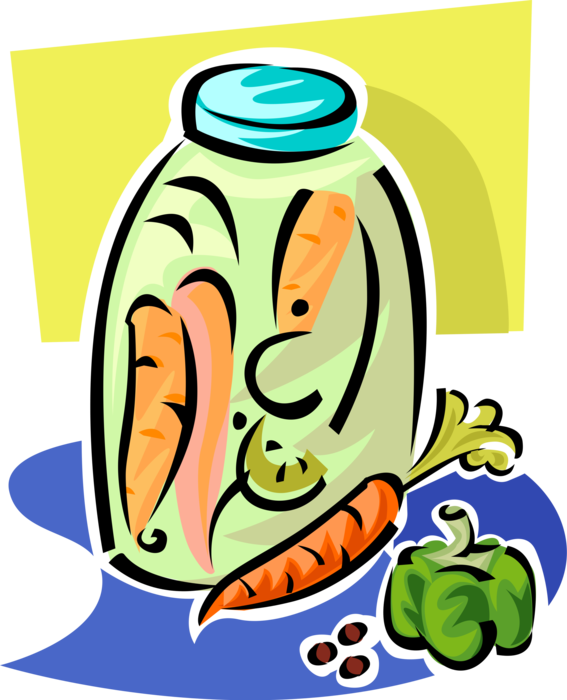 Homemade Vegetables In Vector Clipart (567x700), Png Download