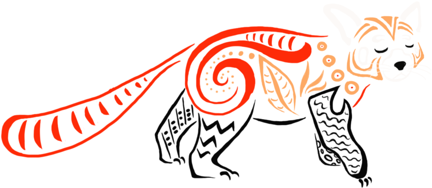 Red Panda Clipart Wing - Png Download (900x460), Png Download