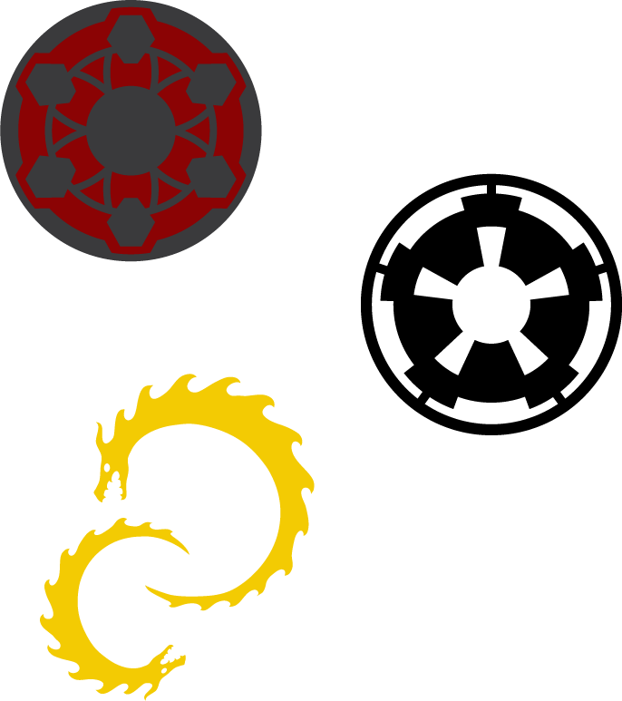 The Timothy Zahn Symbol, The Empire Of The Hand Cog, Clipart (686x773), Png Download