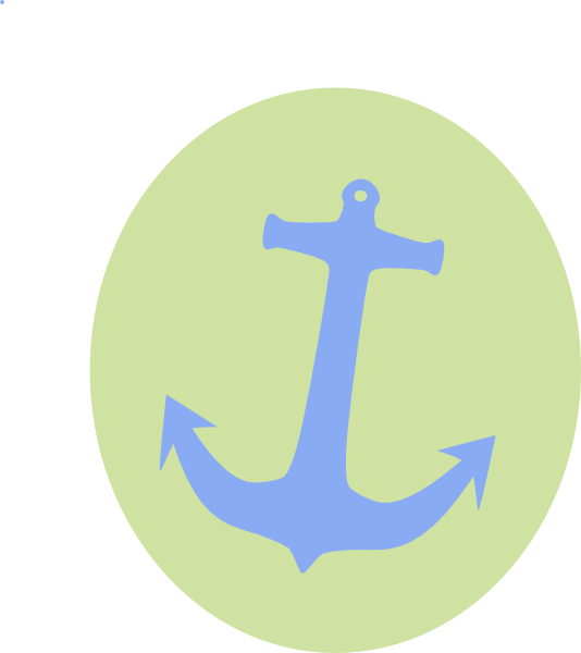Anchor Green Circle Clip Art At Clker - Png Download (534x600), Png Download