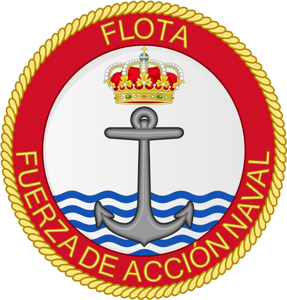 Emblem Of The Spanish Navy Naval Action Force Clipart (1003x1058), Png Download