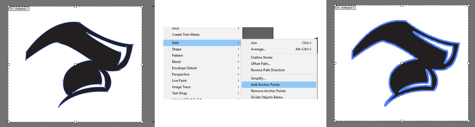This Adds An Anchor Point Between All The Other Anchor Clipart (1649x444), Png Download