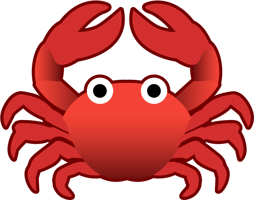Crab Icon Noto Emoji Animals Nature Iconset Ⓒ Clipart (1024x1024), Png Download