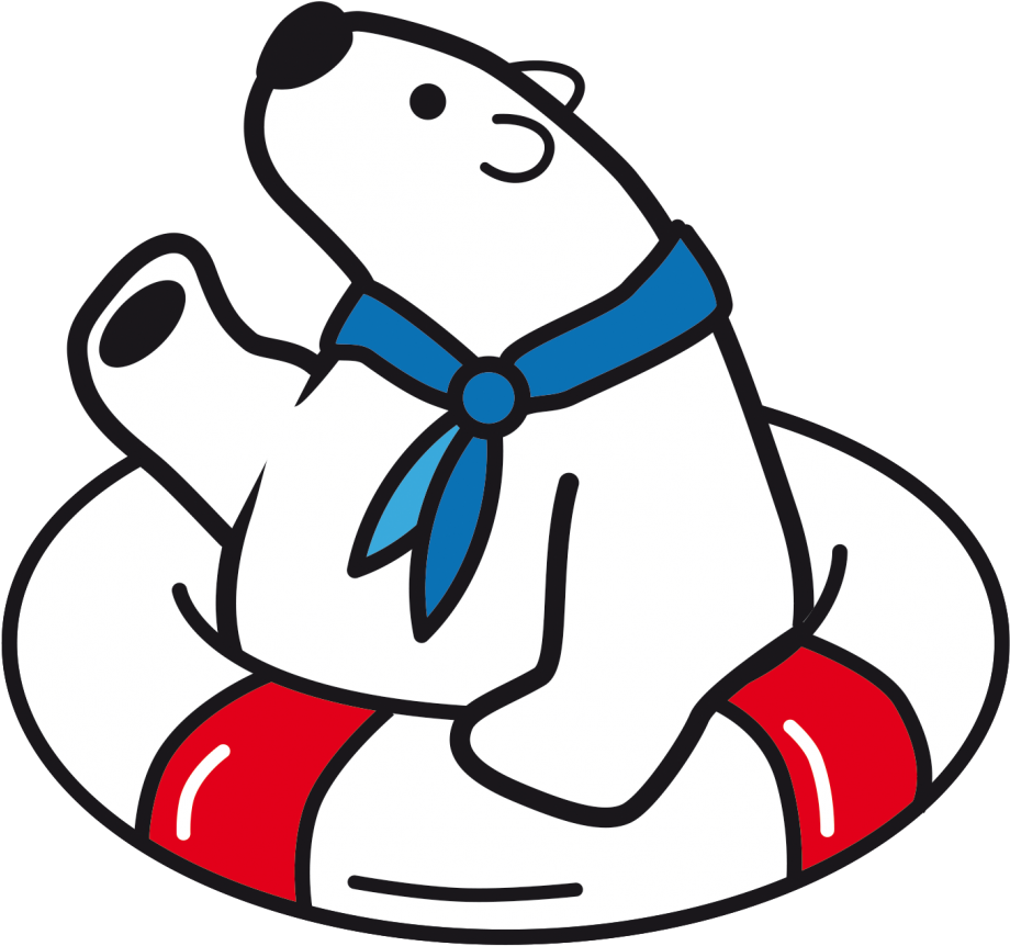 Die Eisbärin Anouk Ist In Gefahr Clipart (1200x1200), Png Download