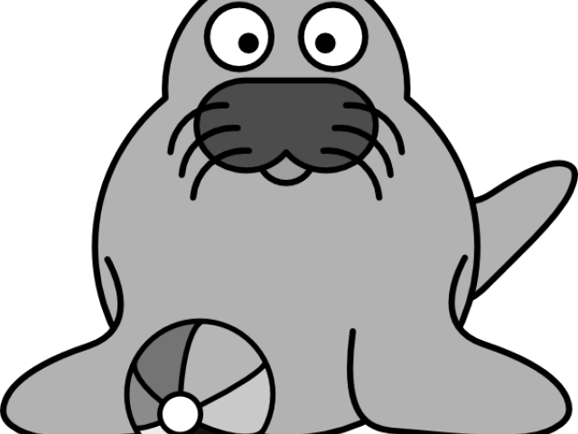 Elephant Seal Clipart Seal Animal - Png Download (640x480), Png Download