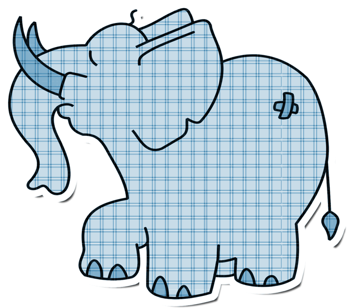 B *✿* Baby Elephants, Giraffe, Clip Art, Rhinoceros, - Png Download (800x718), Png Download
