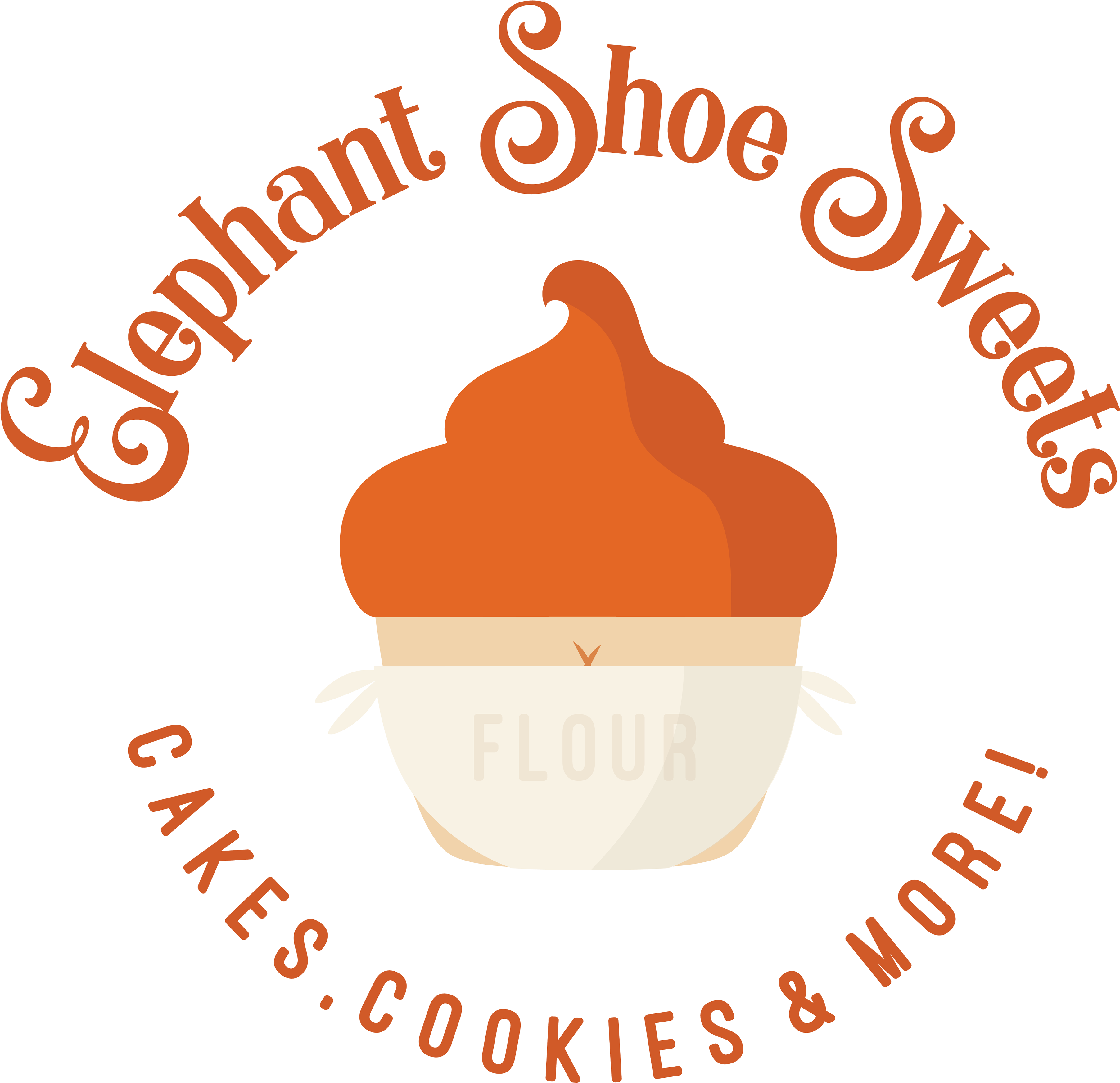 Elephant Shoe Sweets Logo Clipart (3840x3820), Png Download