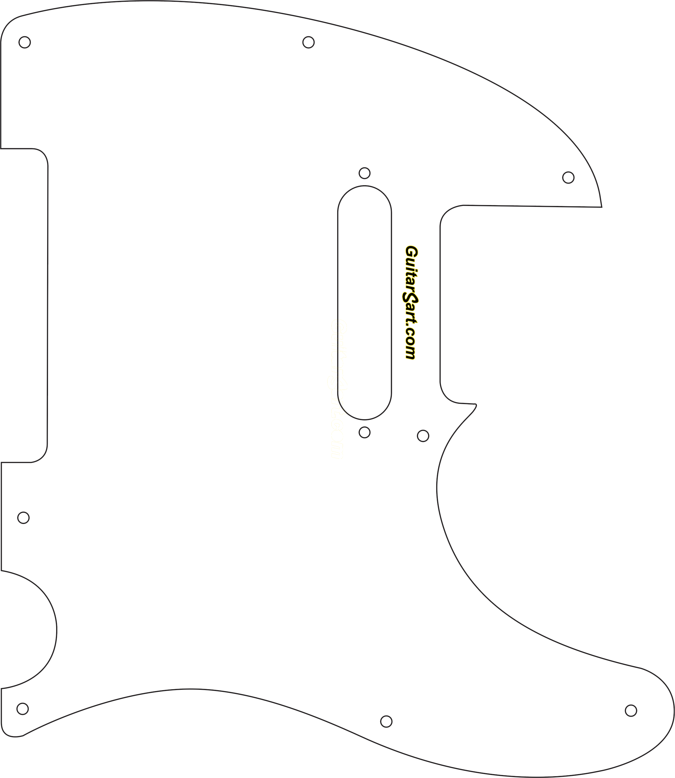 Telecaster Guitarsart Clipart (2236x2576), Png Download