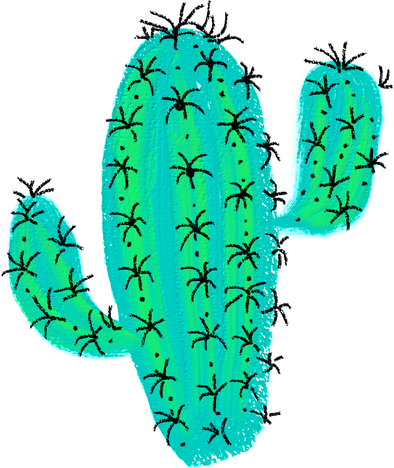 Desert Sticker Plant Spins Clipart (796x984), Png Download