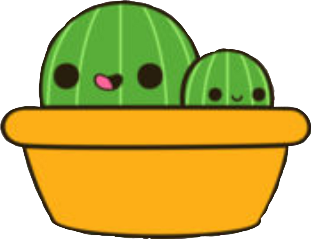 Kaktus Sticker Clipart (1024x785), Png Download