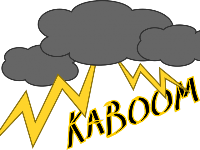 Thunder Clipart Stormy - Png Download (640x480), Png Download