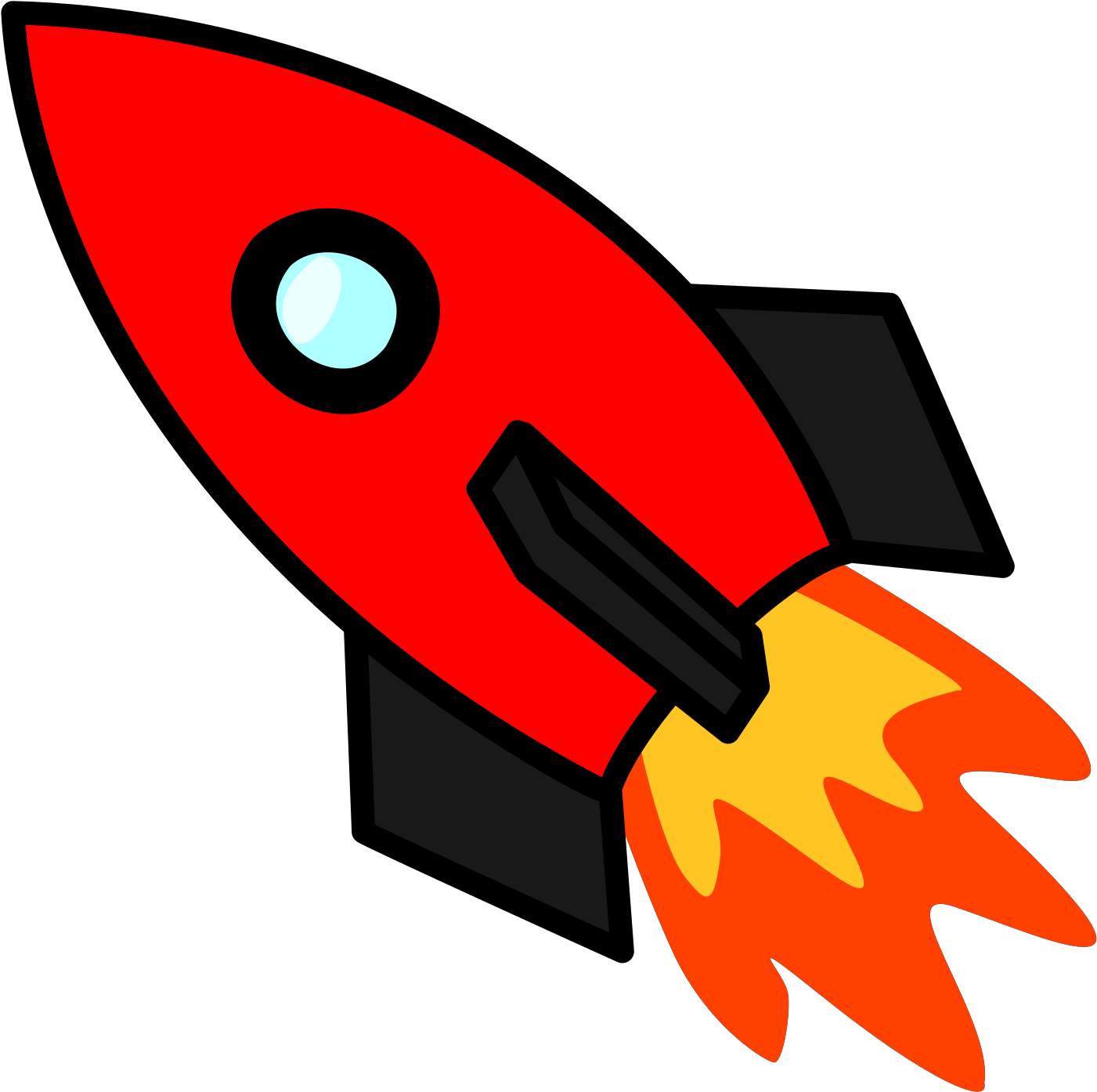 Red Rocket Clipart - Png Download (600x597), Png Download
