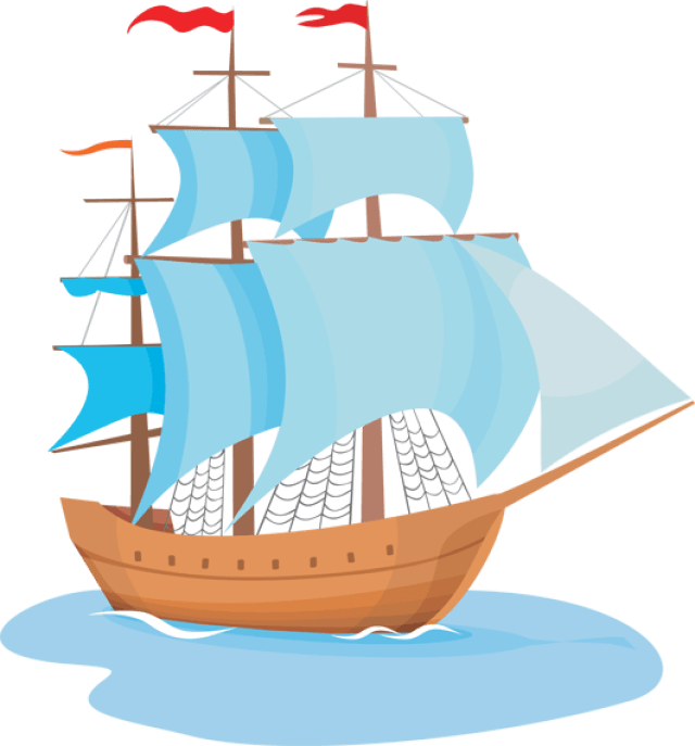 Relevant Pioneer Quotes - Sailing Ship Clip Art - Png Download (640x687), Png Download