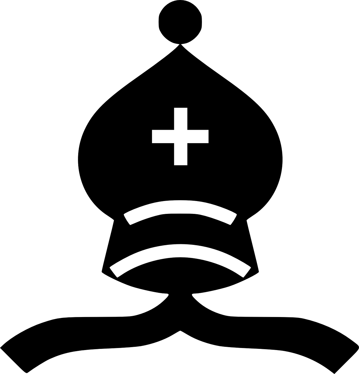 How To Set Use Chess Piece Black Bishop Svg Vector Clipart (570x593), Png Download