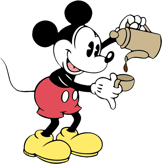 Classic Mickey Mouse Clip Art - Png Download (570x582), Png Download