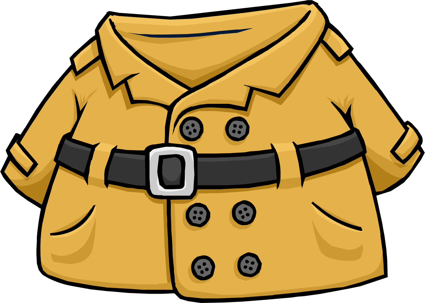 Detective's Coat - Club Penguin Clipart (1412x1007), Png Download
