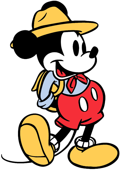 Page 1 - Disney's Vintage Mickey Mouse Png Clipart (473x668), Png Download