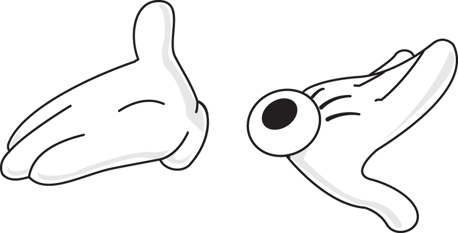 Mickey E Minnie - Line Art Clipart (900x458), Png Download