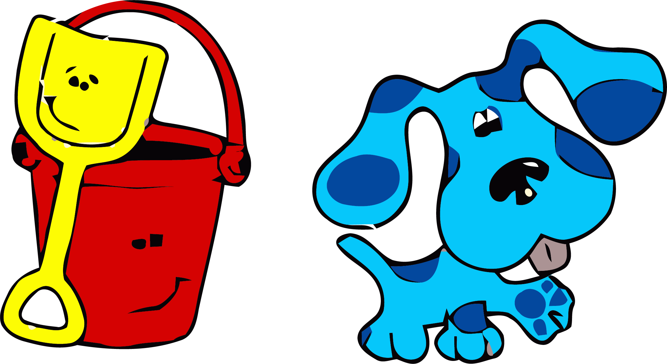 Blue's Clues Clip Art Bucket Clipart Png - Blue's Clues Clipart Transparent Png (2170x1184), Png Download
