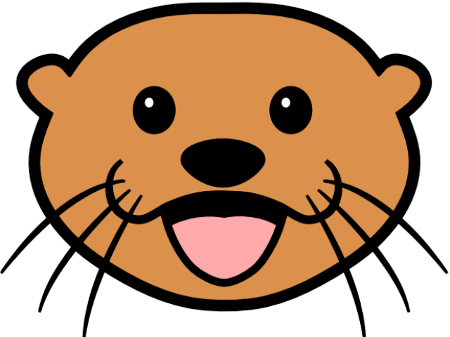 Otter Clipart Face - Png Download (640x480), Png Download