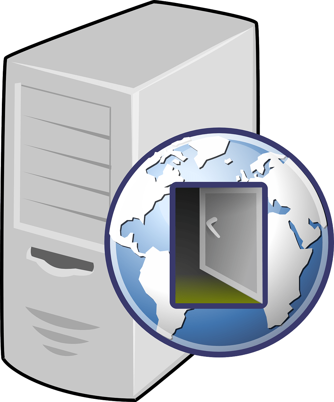 Server Clipart Clip Art - Web Server Icon Png Transparent Png (666x800), Png Download