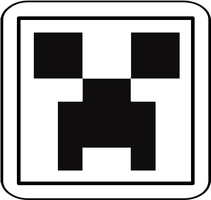 Glitter Tattoos - Minecraft Creeper - Sparkle Tattoos - Minecraft Clipart (1000x1000), Png Download