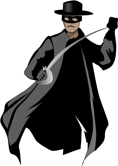 Clip Art Tags - Zorro Clipart - Png Download (567x800), Png Download