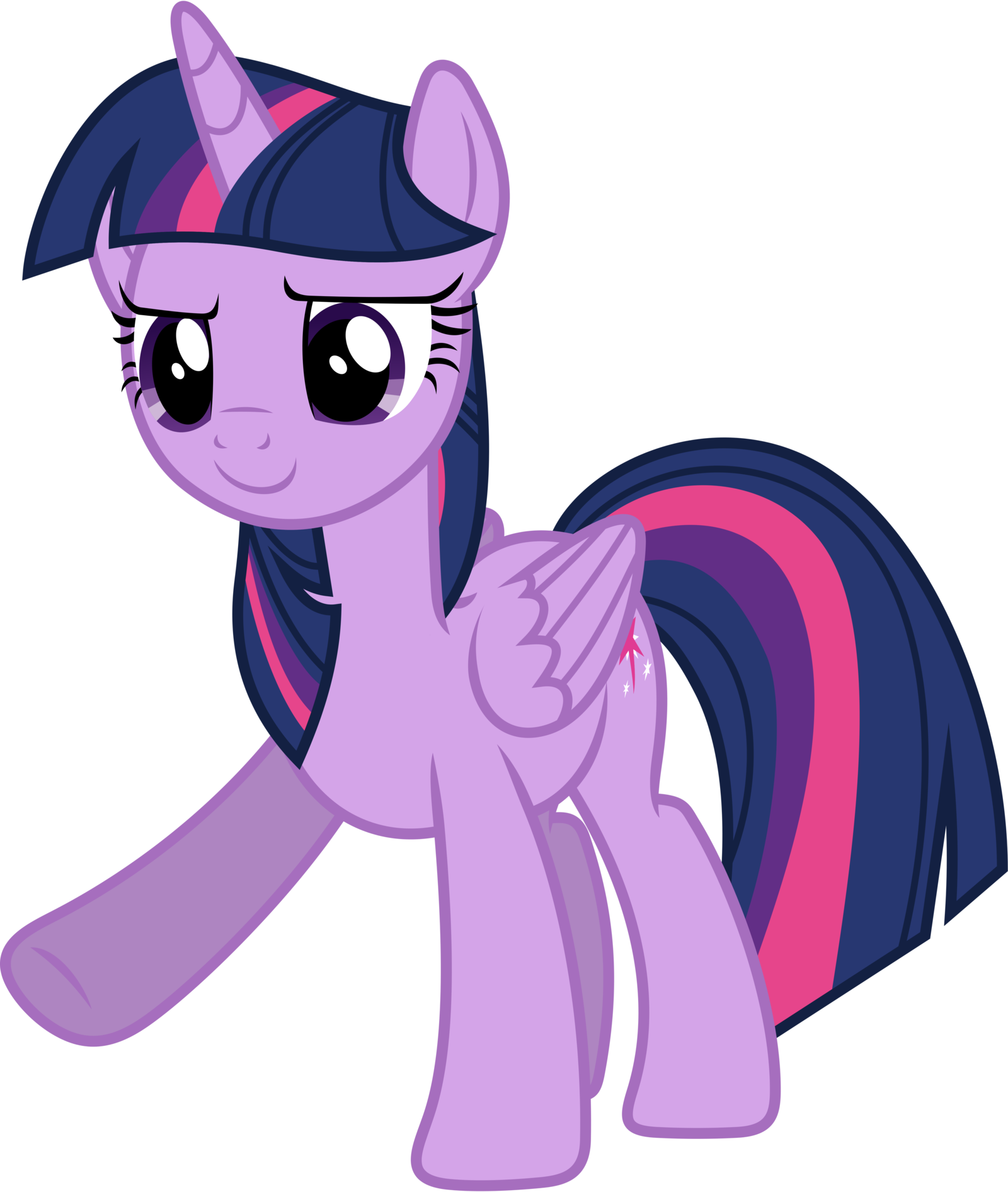 Twilight Sparkle - My Little Pony Morada Clipart (1600x1891), Png Download