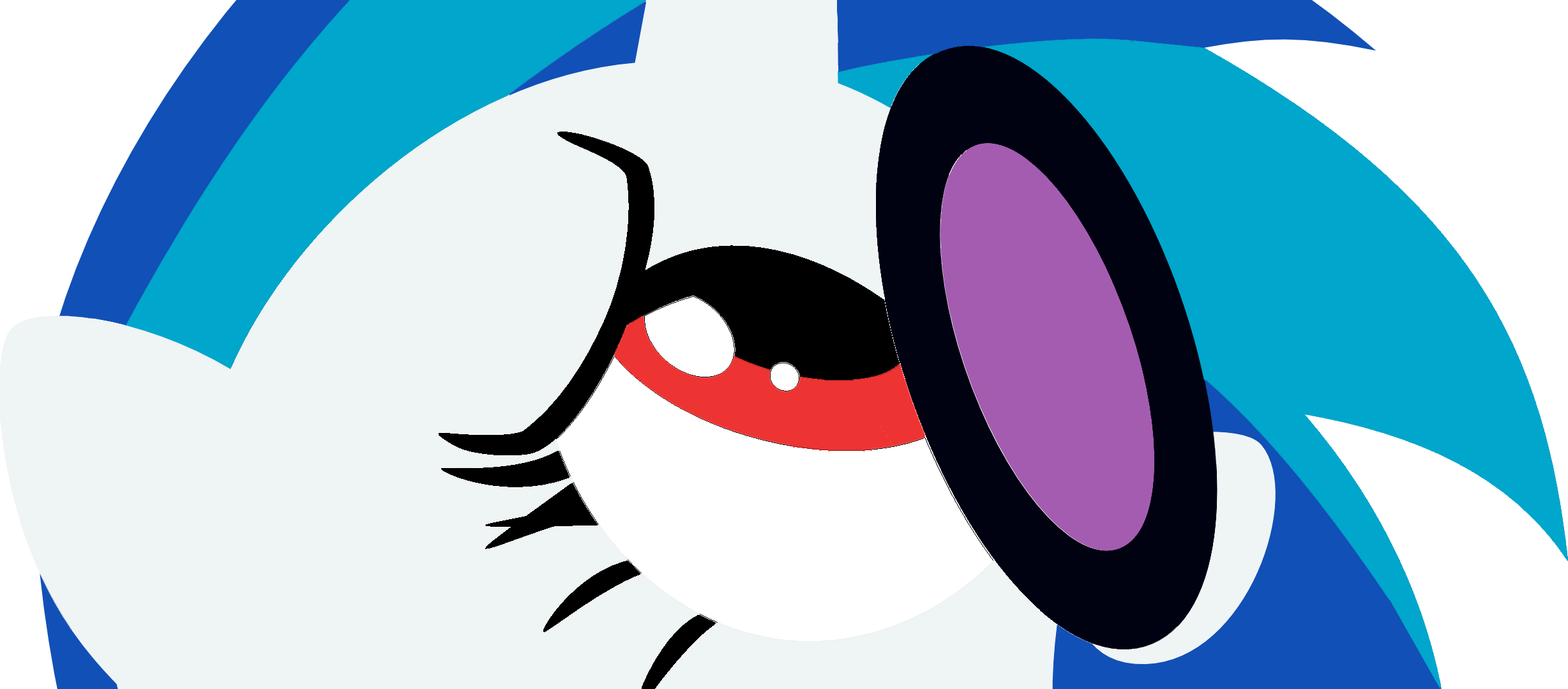 Penguin Clip Art Blue Vertebrate Purple Cartoon Text - Cartoon - Png Download (2456x1079), Png Download