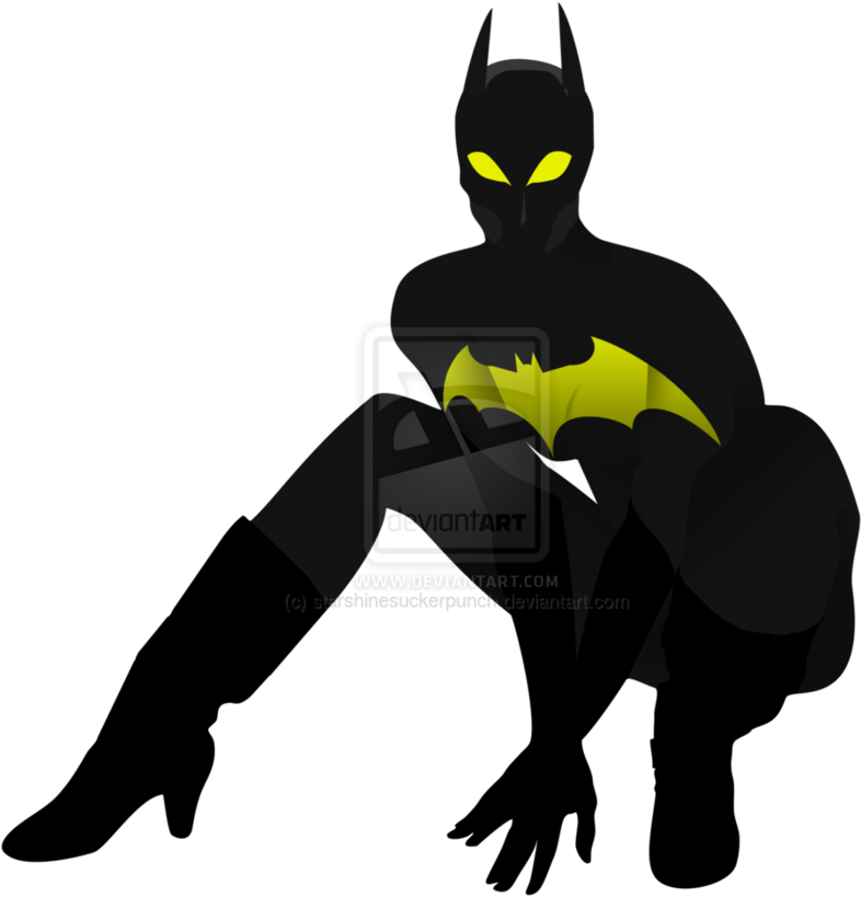 Juxtaposition Clipart Batgirl Vectorized Clip Art By - Png Download (894x894), Png Download