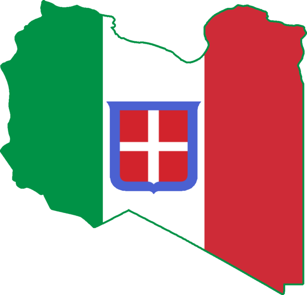 Map Of The World 1943 Flags Clipart Flag Of Italy Kingdom - Kingdom Of Italy Flag Map - Png Download (623x600), Png Download