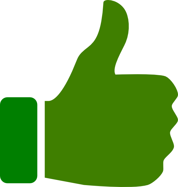 Green Thumbs Up Clip Art At Clker Com Vector Clip Art - Green Thumbs Up Png Transparent Png (570x597), Png Download