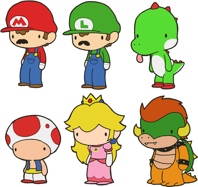 Lil' Super Mario Bros Clipart (660x629), Png Download