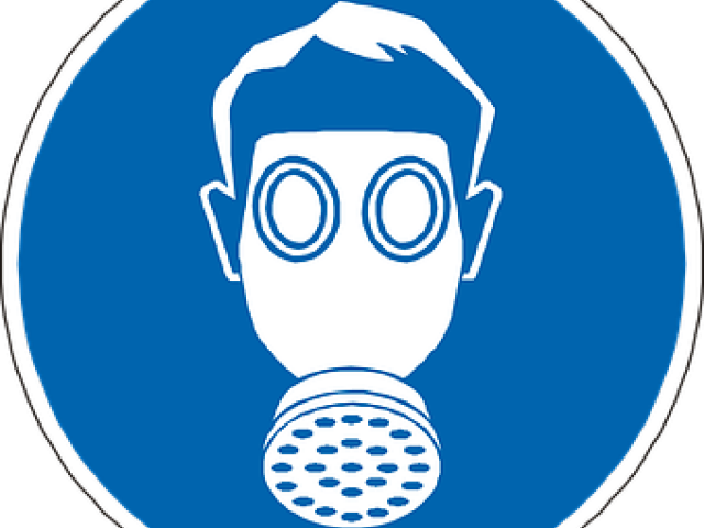 Gas Mask Sign Clipart (640x480), Png Download