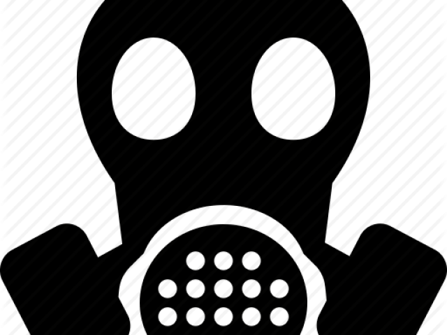 Gas Mask Clipart Air - Gas Mask Warning Sign - Png Download (640x480), Png Download