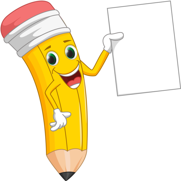 Crayons Ecole Scrap Couleurs Klipart Pinterest Make - Pencil And Paper Cartoon Clipart (600x608), Png Download