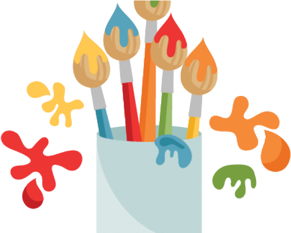 Cute Paint Brush Clip Art - Png Download (640x480), Png Download