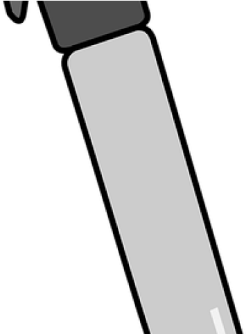 Marker Clipart Black And White - Png Download (640x480), Png Download