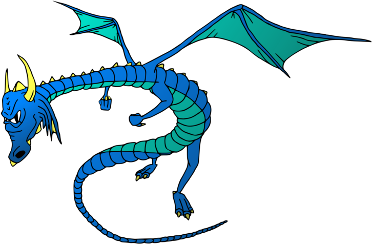 Blue Dragon Blue Dragon, Clip Art, Royalty Free Clipart, - Clip Art - Png Download (800x634), Png Download
