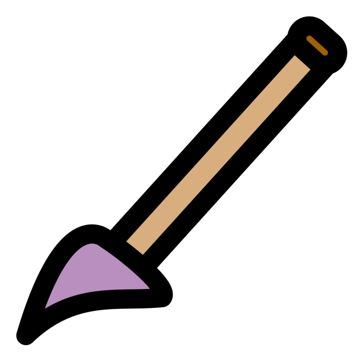 Paint Brushes Computer Icons Oil Paint Clipart (750x750), Png Download