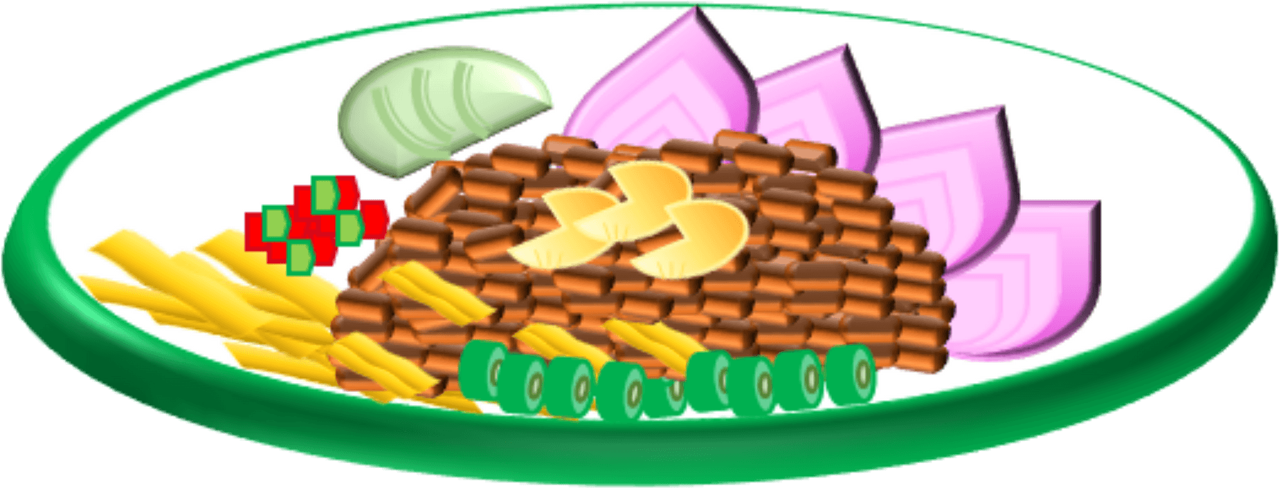 Fried Rice Thai Cuisine Shrimp Paste Cuisine Of Hawaii - Clipart Thai Food - Png Download (750x750), Png Download