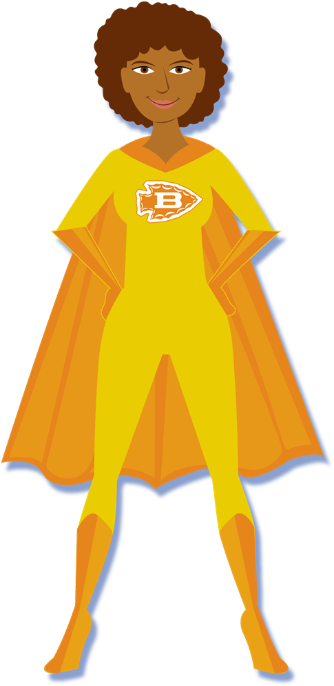 Girl's Hero - School Clipart (600x1081), Png Download