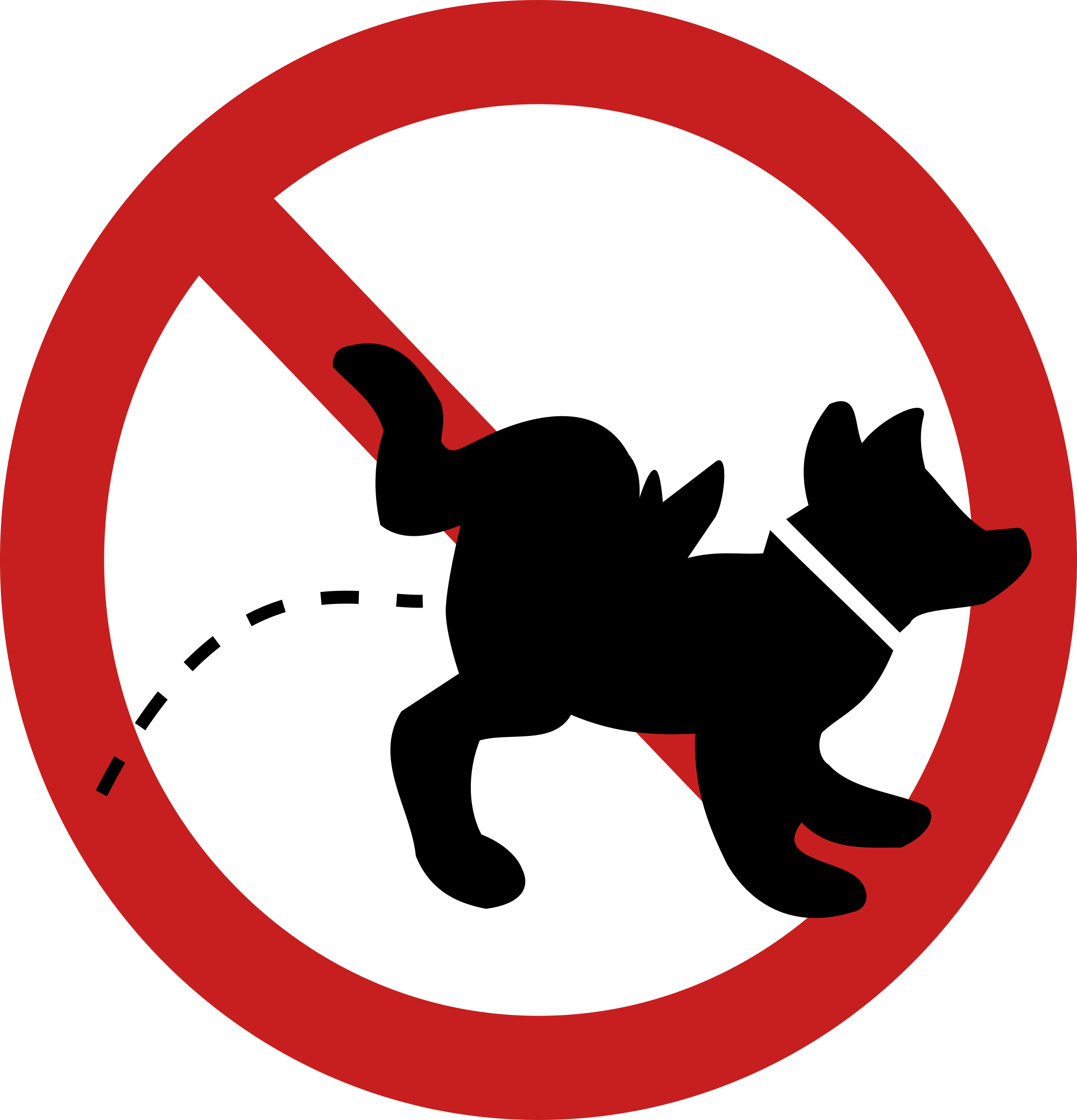 No Dog Peeing Sign Clipart - Png Download (769x800), Png Download