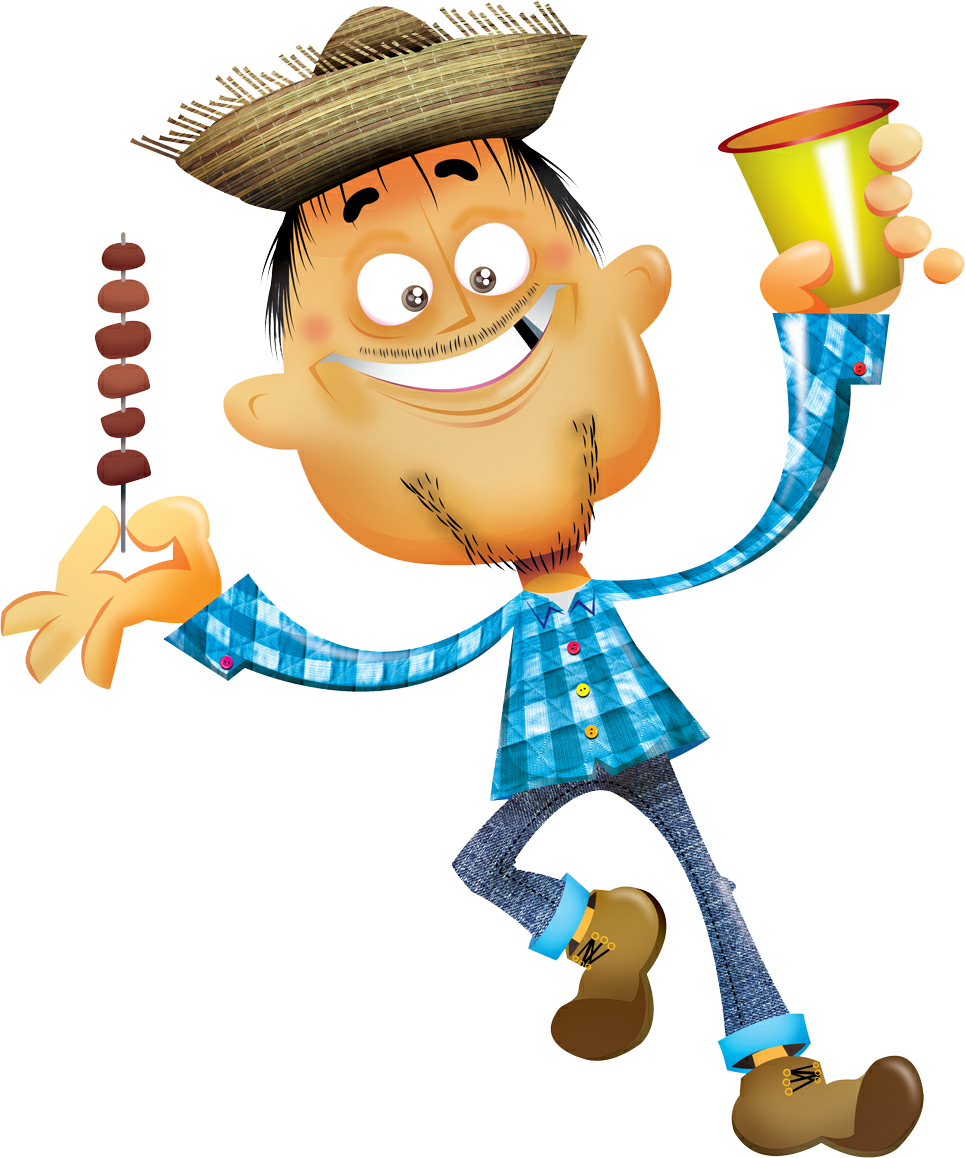 Chapeu Festa Junina Vetor - Caipira Sao Joao Png Clipart (965x1158), Png Download