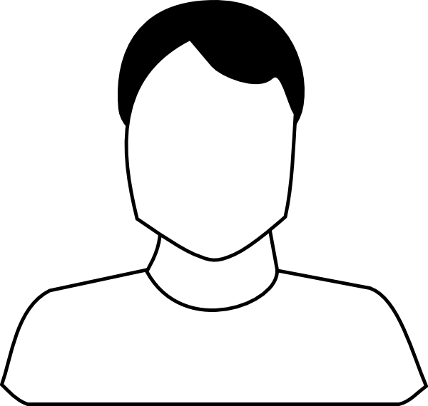 Image Freeuse Download Human Clipart Black And White - Human Head Clipart Black And White - Png Download (600x570), Png Download
