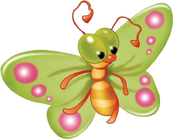 Baby Butterfly Cartoon Clip Art Pictures - Cartoon Bug No Background - Png Download (600x600), Png Download